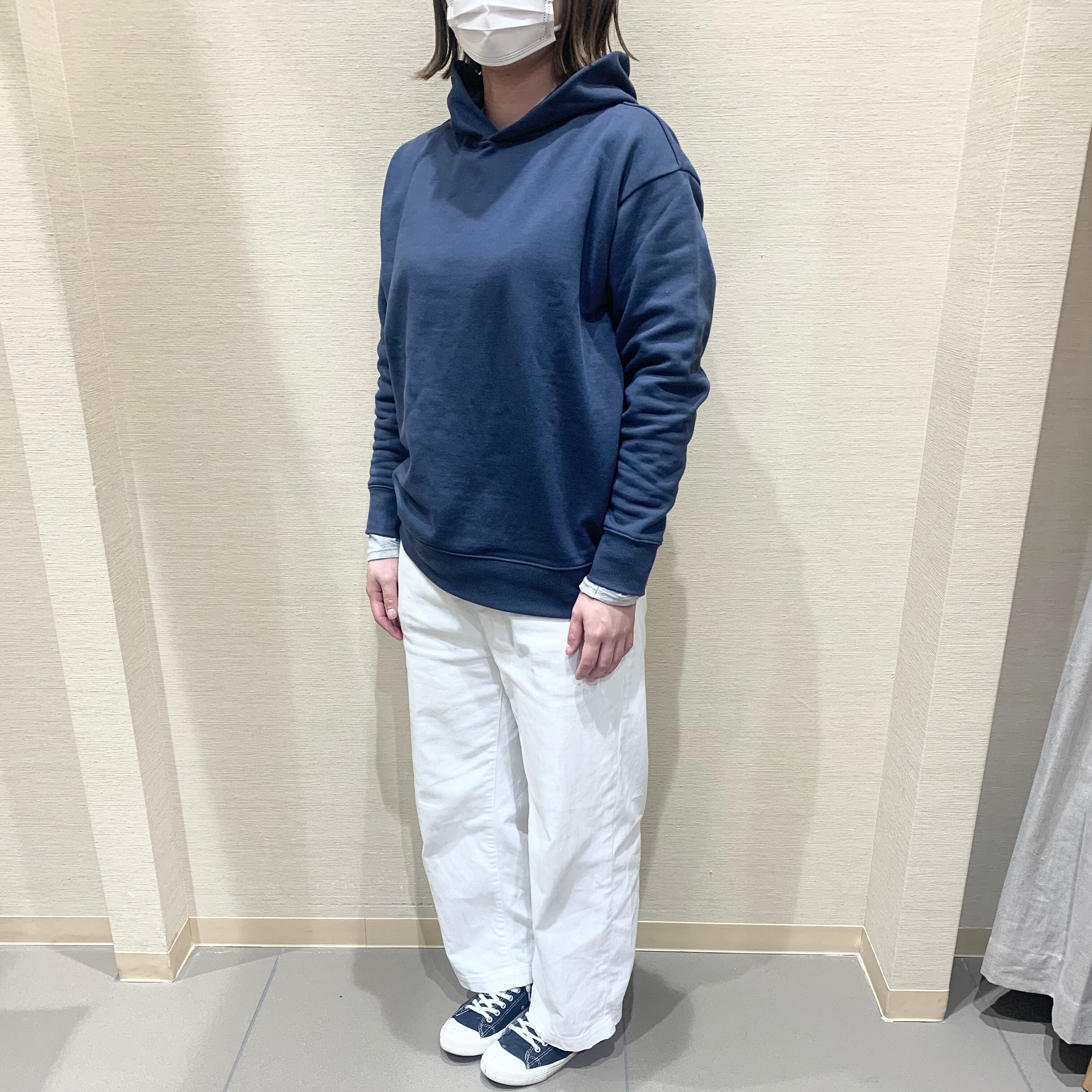 MUJI Labo  プルオーバーパーカー　スモーキーブルー　男女兼　 L〜XL